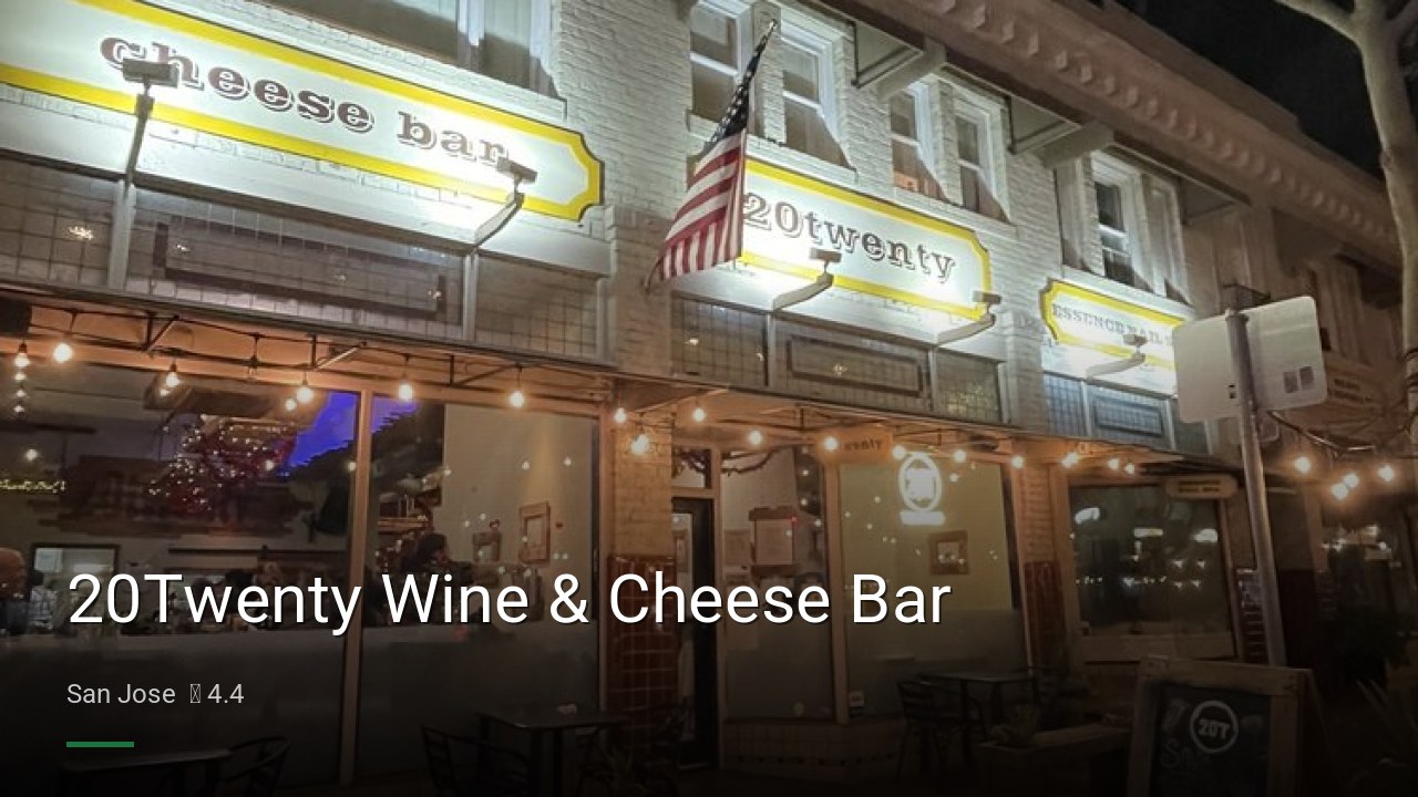 20Twenty Wine & Cheese Bar - Sports Bars in San Jose