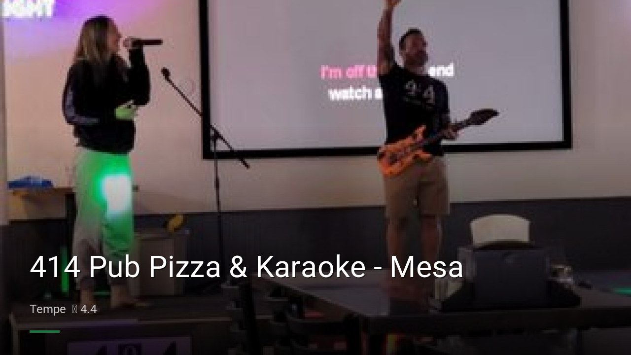 414 Pub Pizza & Karaoke - Mesa - Sports Bars in Tempe