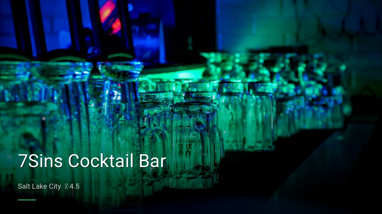 7Sins Cocktail Bar — Sports bars in Salt Lake City