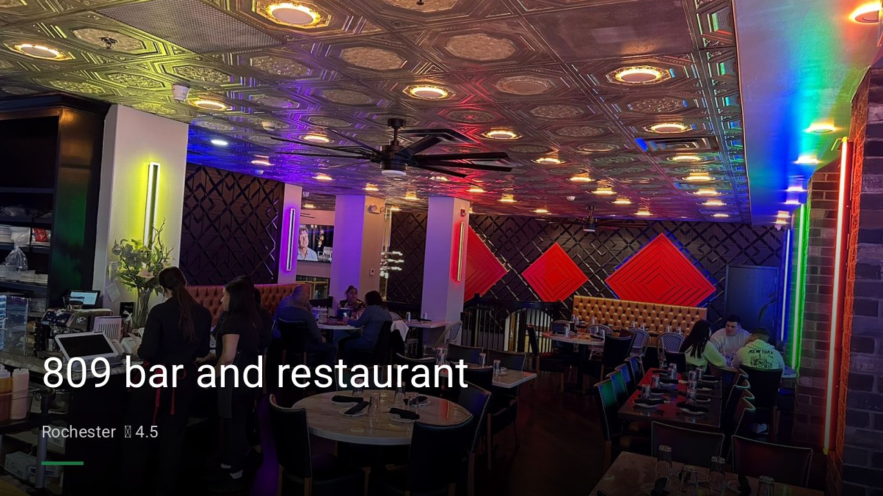 809 bar and restaurant - Sports Bars in Rochester