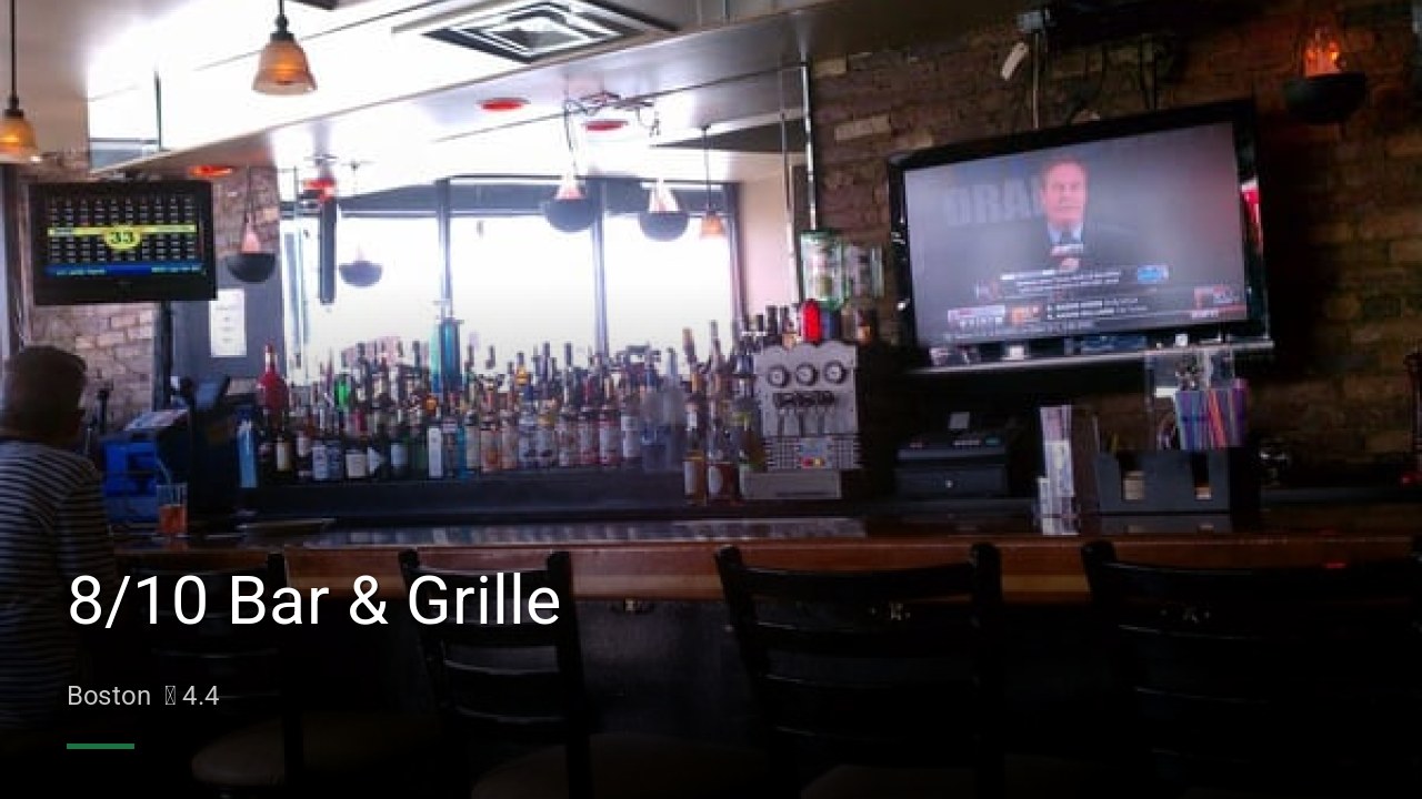 8/10 Bar & Grille - Sports Bars in Boston