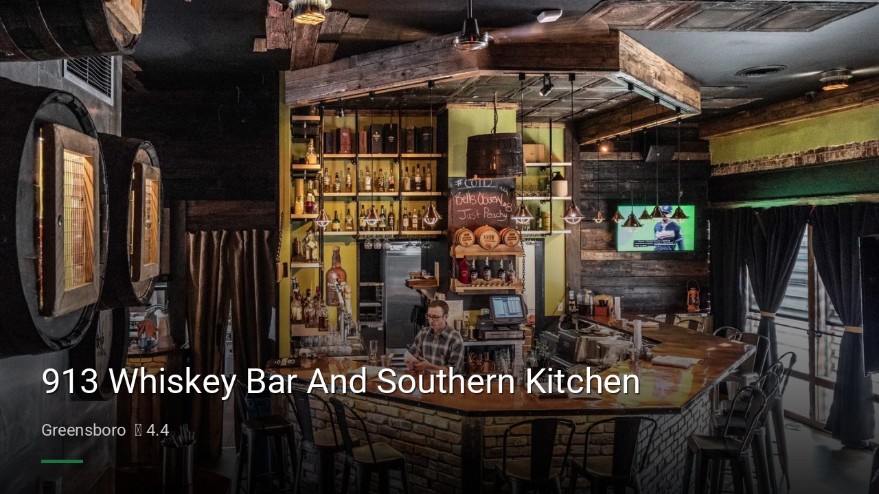 913 Whiskey Bar And Southern Kitchen - Sports Bars in Greensboro