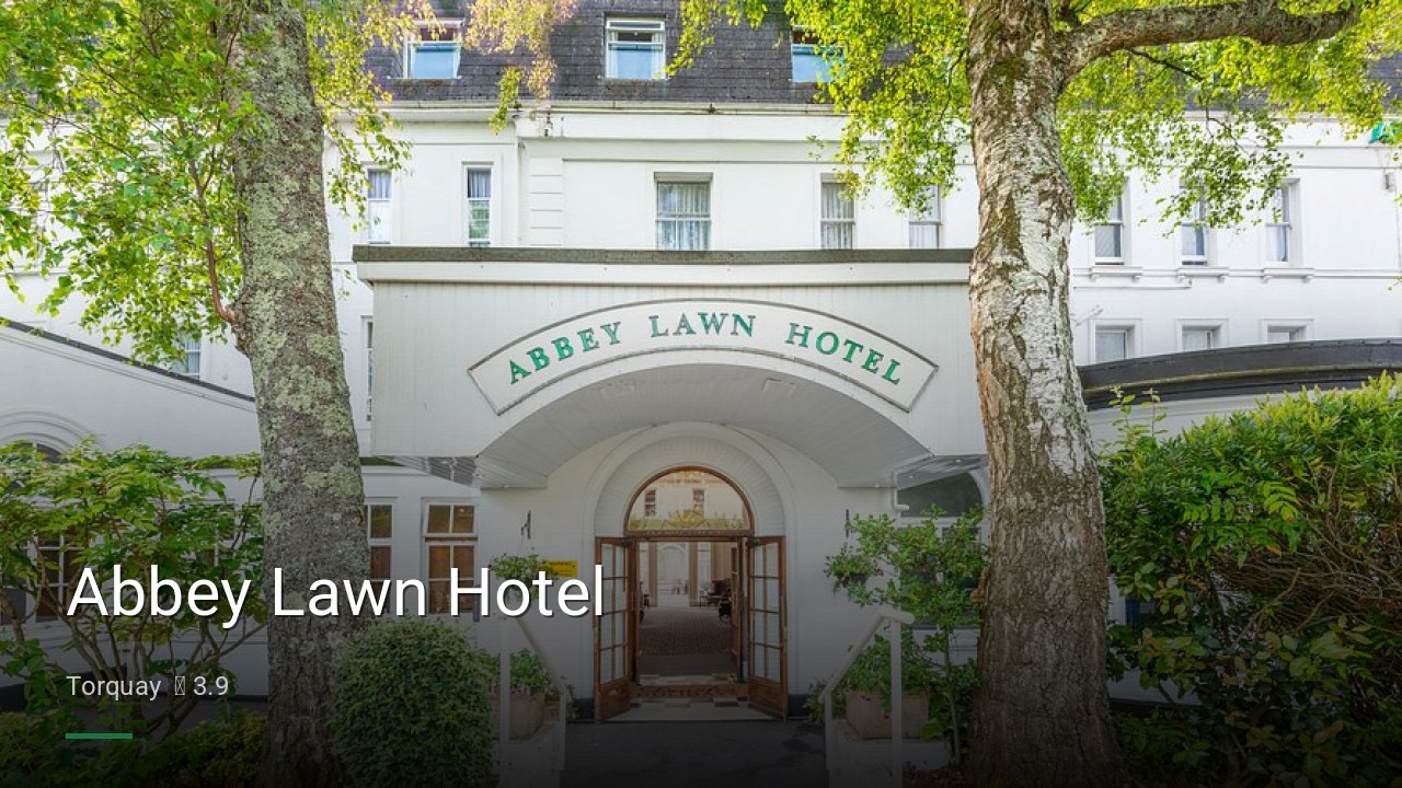 Abbey Lawn Hotel - Sports Bars in Torquay