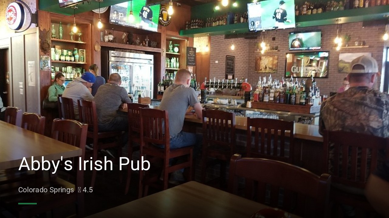 Abby's Irish Pub - Sports Bars in Colorado Springs