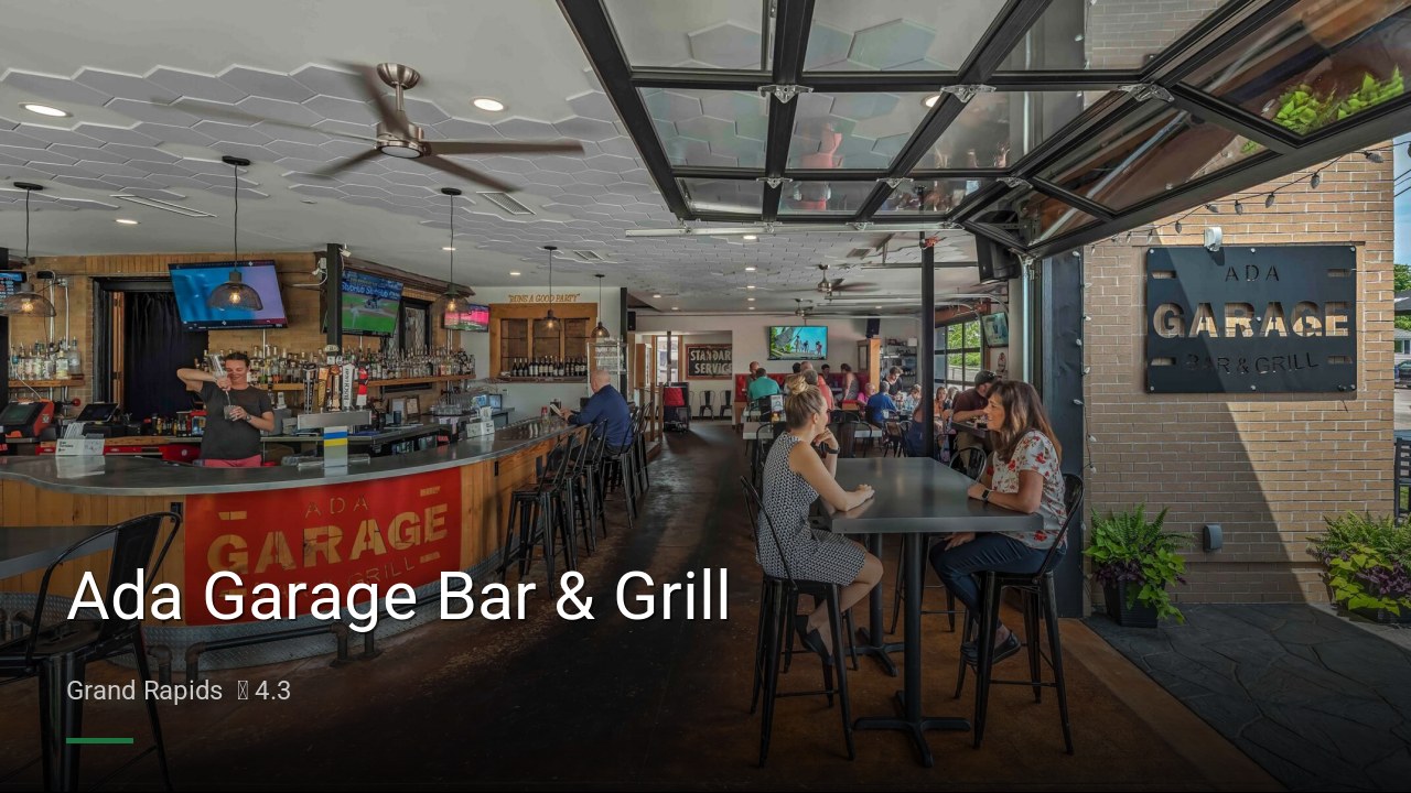 Ada Garage Bar & Grill - Sports Bars in Grand Rapids
