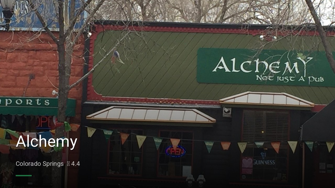 Alchemy - Sports Bars in Colorado Springs