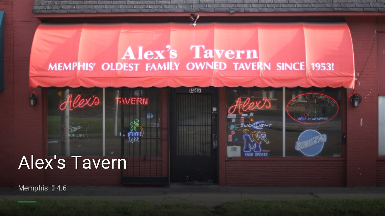 Alex's Tavern - Sports Bars in Memphis