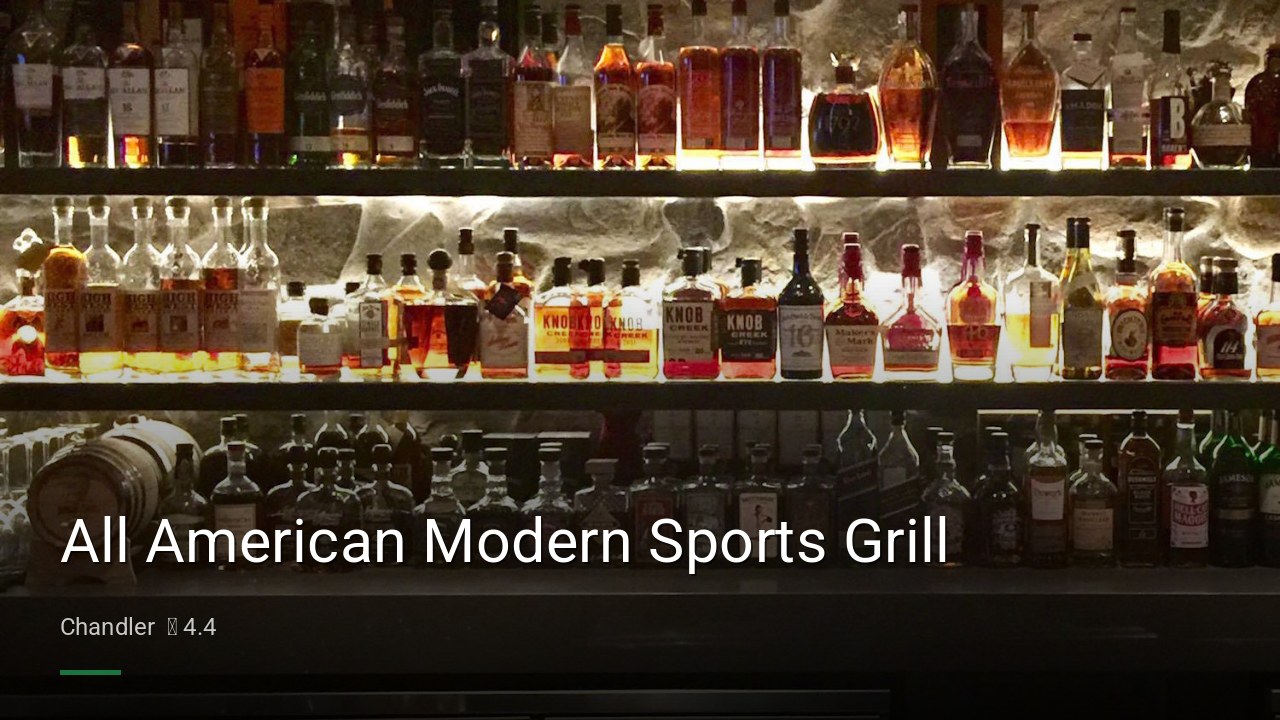 All American Modern Sports Grill - Sports Bars in Chandler