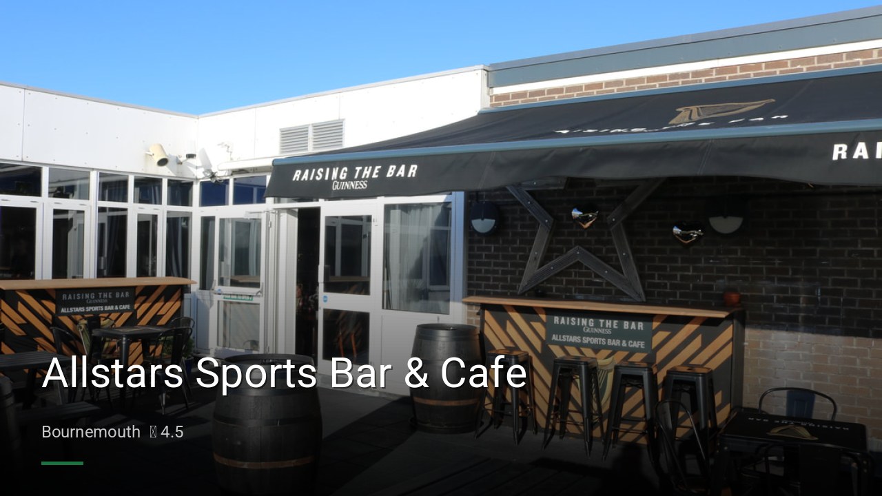 Allstars Sports Bar & Cafe - Sports Bars in Bournemouth