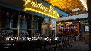 Almost Friday Sporting Club — Sports bars in Nashville