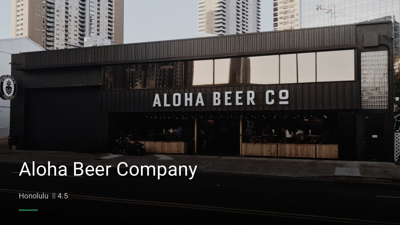 Aloha Beer Company - Sports Bars in Honolulu