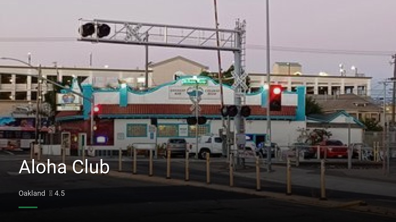 Aloha Club - Sports Bars in Oakland