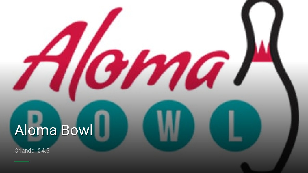 Aloma Bowl - Sports Bars in Orlando