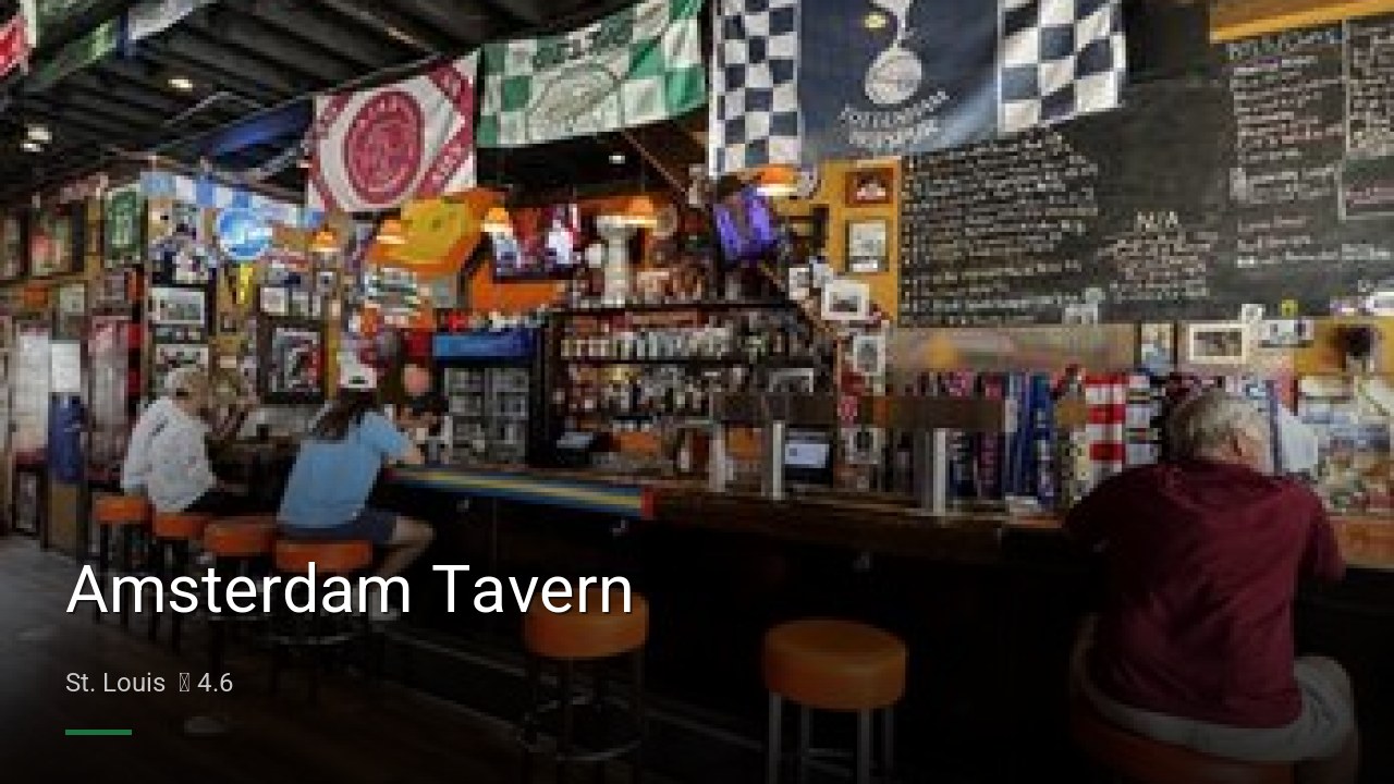 Amsterdam Tavern - Sports Bars in St. Louis