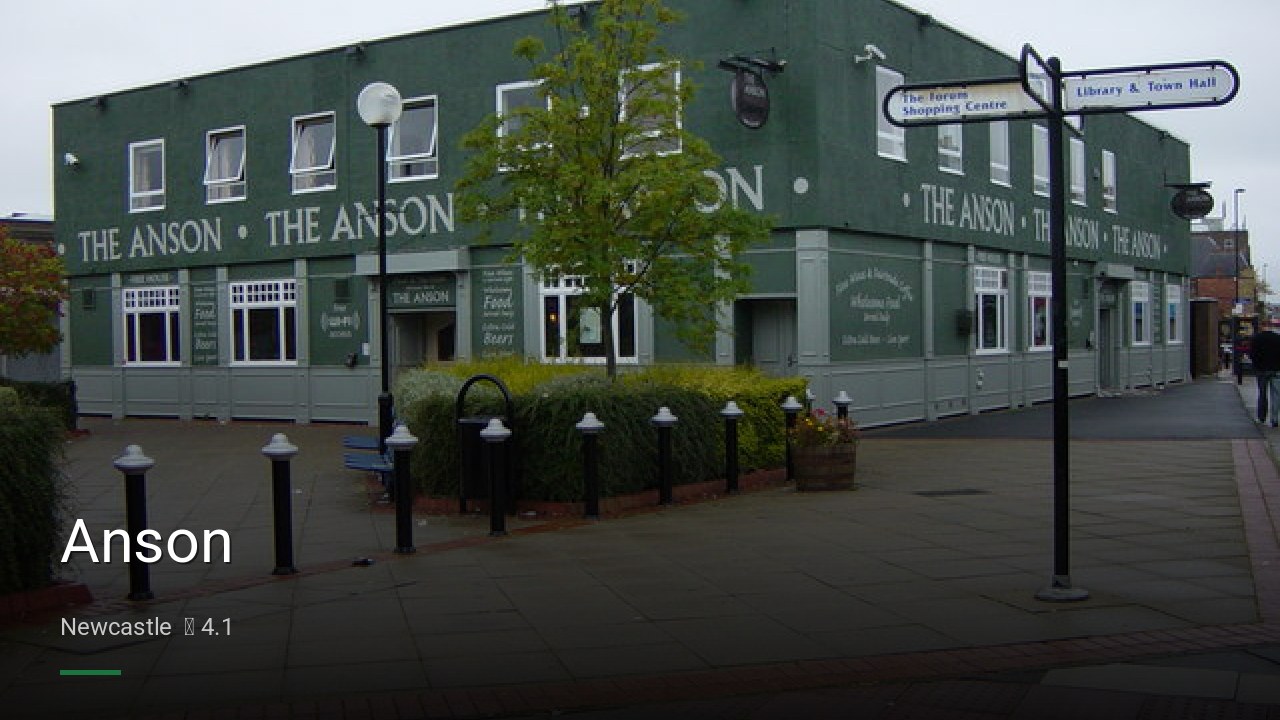 Anson - Sports Bars in Newcastle