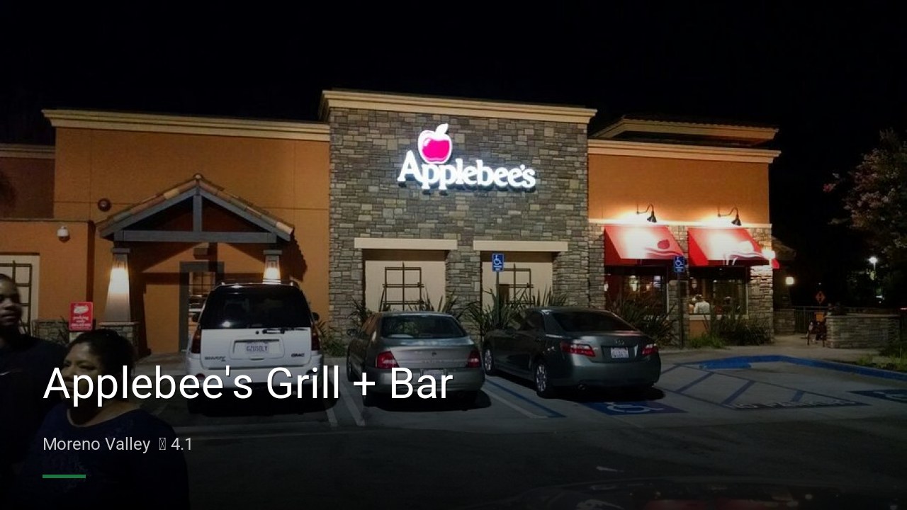 Applebee's Grill + Bar - Sports Bars in Moreno Valley