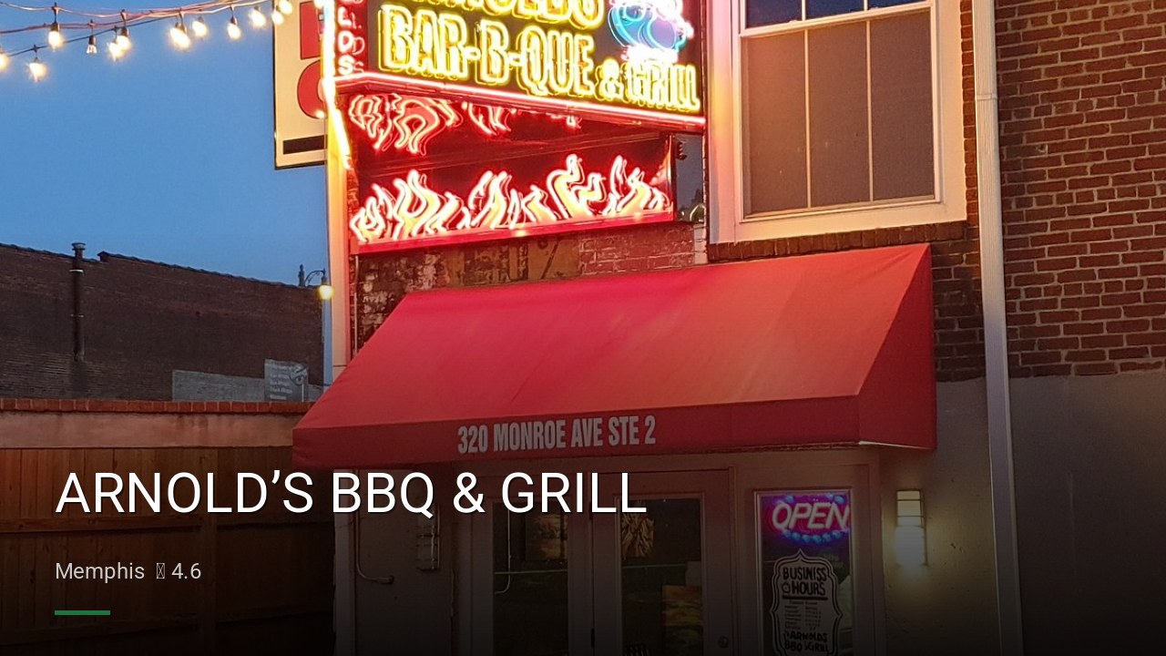 ARNOLD’S BBQ & GRILL - Sports Bars in Memphis
