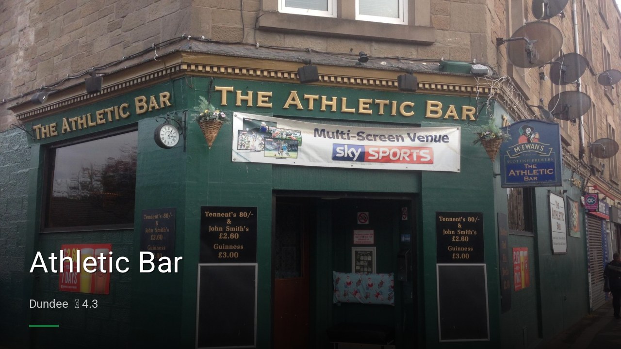 Athletic Bar - Sports Bars in Dundee