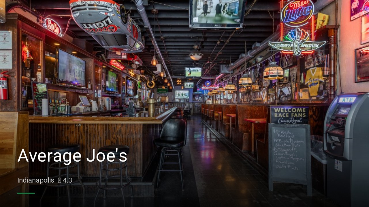 Average Joe's - Sports Bars in Indianapolis