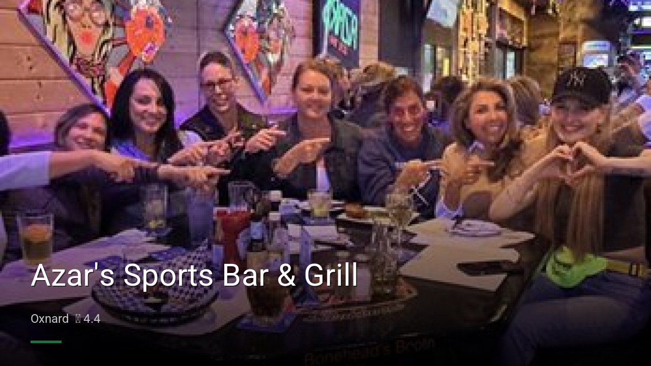 Azar's Sports Bar & Grill - Sports Bars in Oxnard