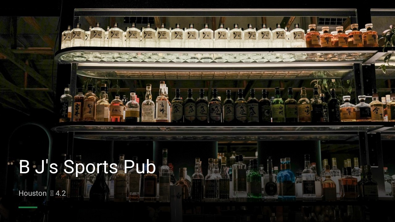 B J’s Sports Pub — Sports bars in Houston