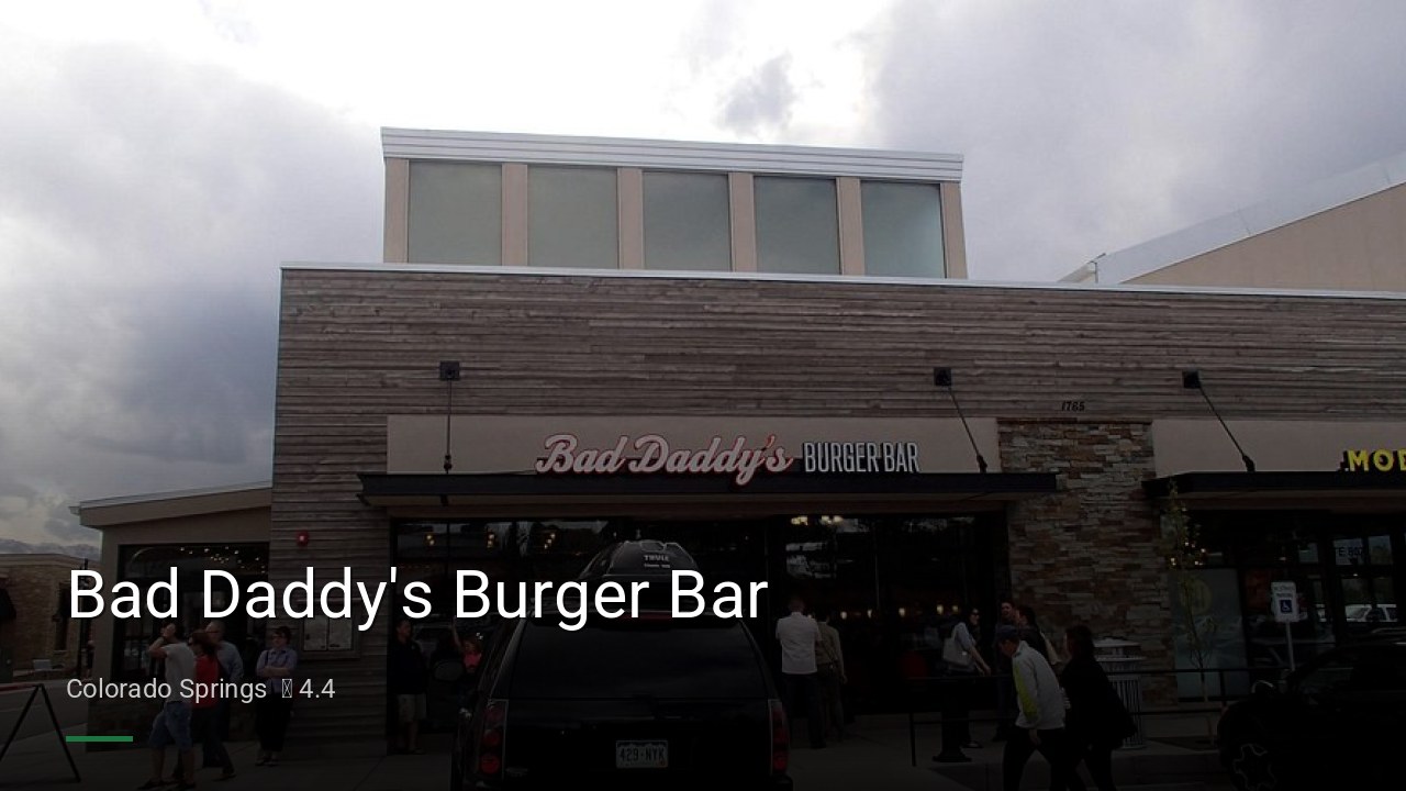 Bad Daddy's Burger Bar - Sports Bars in Colorado Springs
