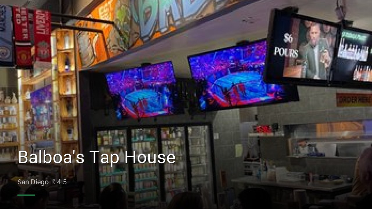Balboa's Tap House - Sports Bars in San Diego