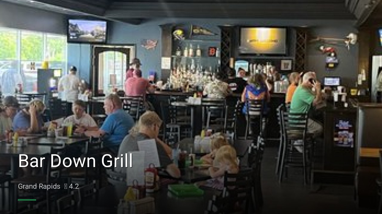 Bar Down Grill - Sports Bars in Grand Rapids