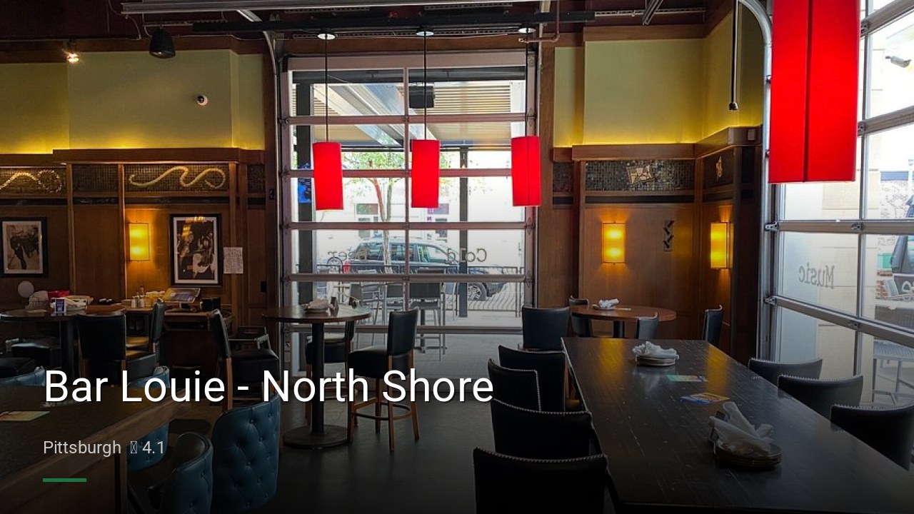 Bar Louie - North Shore - Sports Bars in Pittsburgh