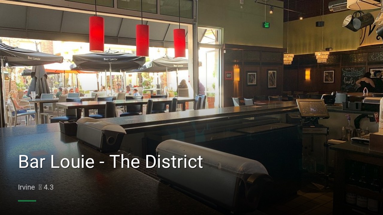 Bar Louie - The District - Sports Bars in Irvine