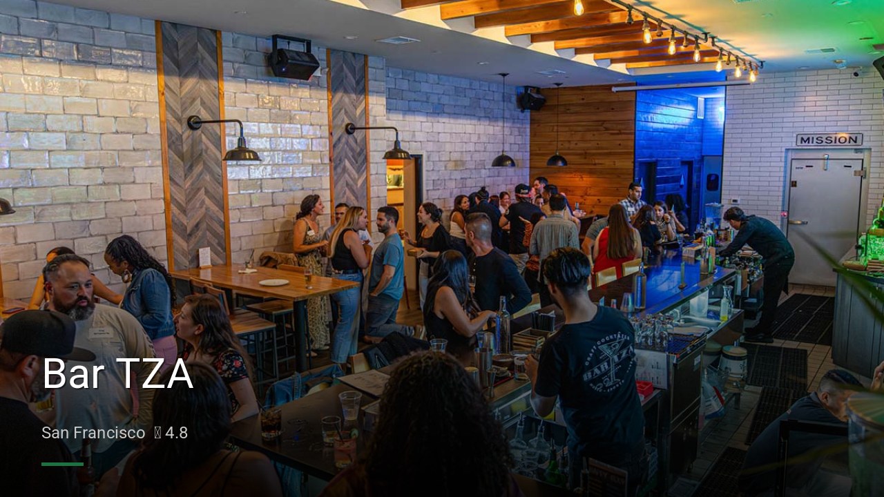 Bar TZA - Sports Bars in San Francisco