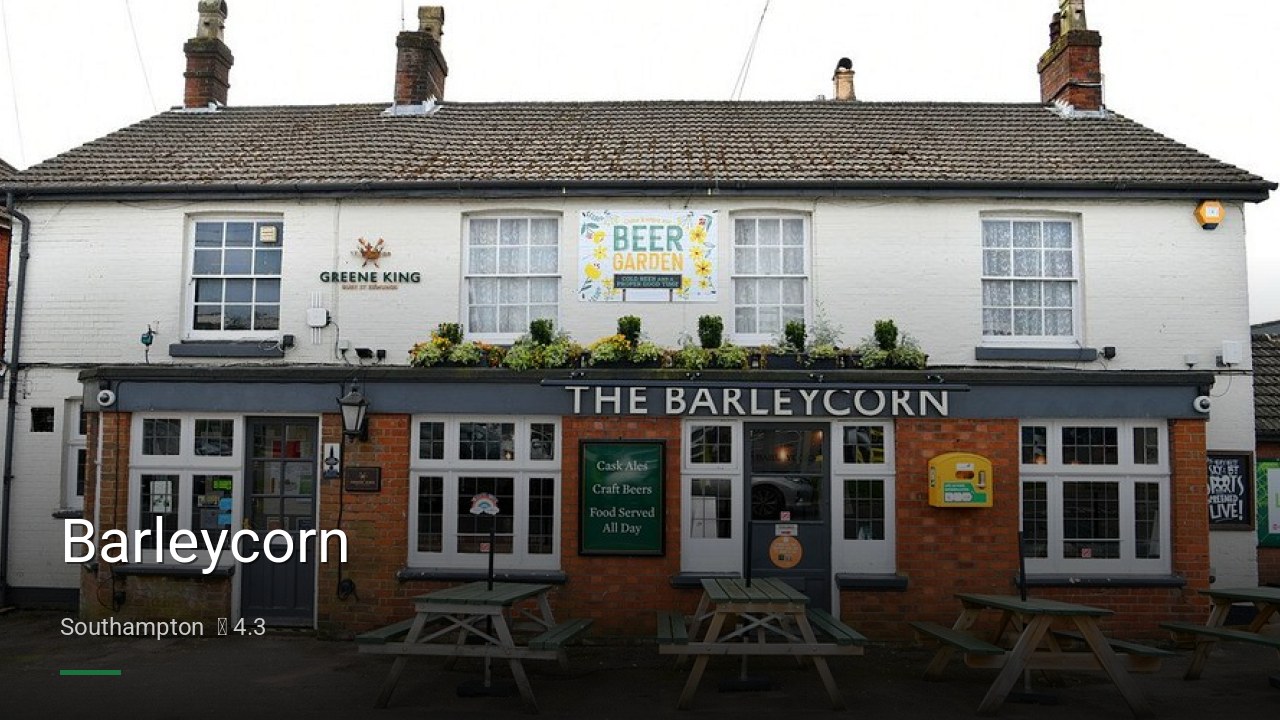 Barleycorn - Sports Bars in Southampton