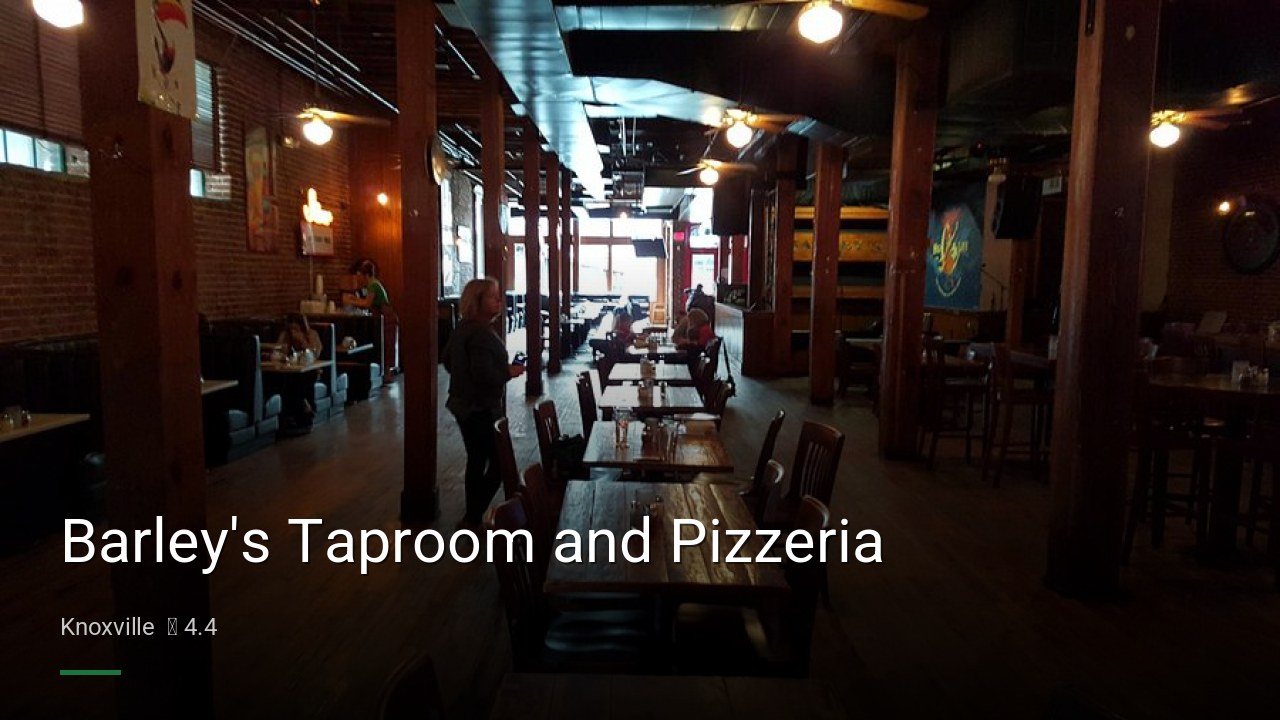 Barley's Taproom and Pizzeria - Sports Bars in Knoxville