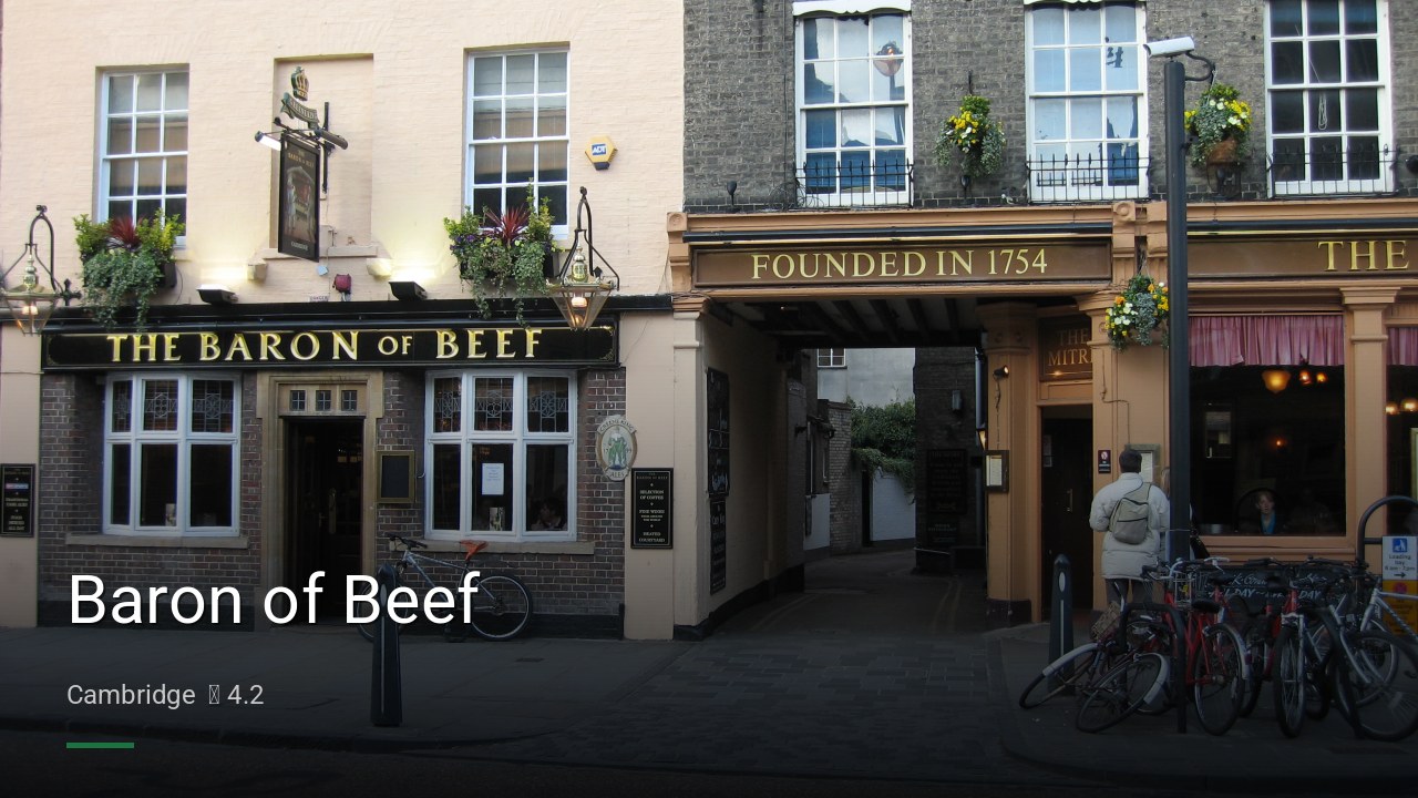 Baron of Beef - Sports Bars in Cambridge