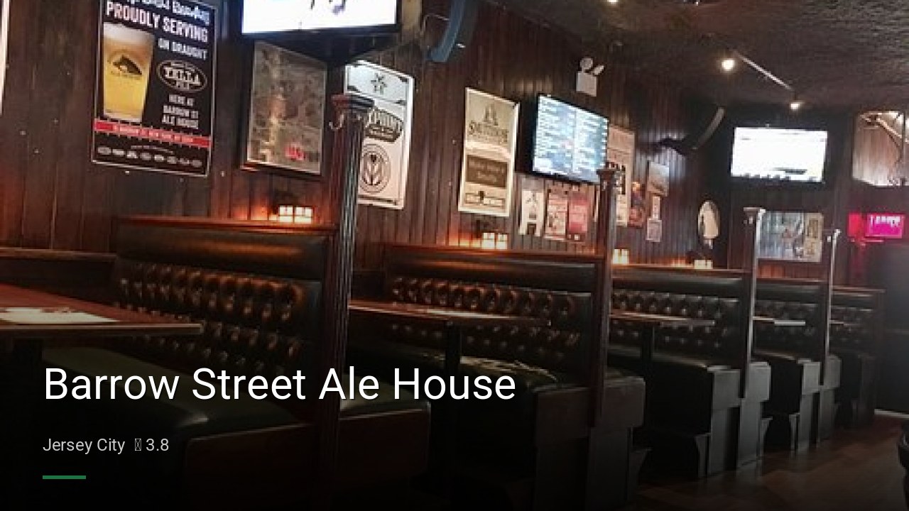 Barrow Street Ale House - Sports Bars in Jersey City