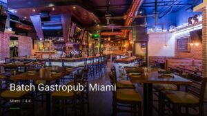 Batch Gastropub: Miami — Sports bars in Miami