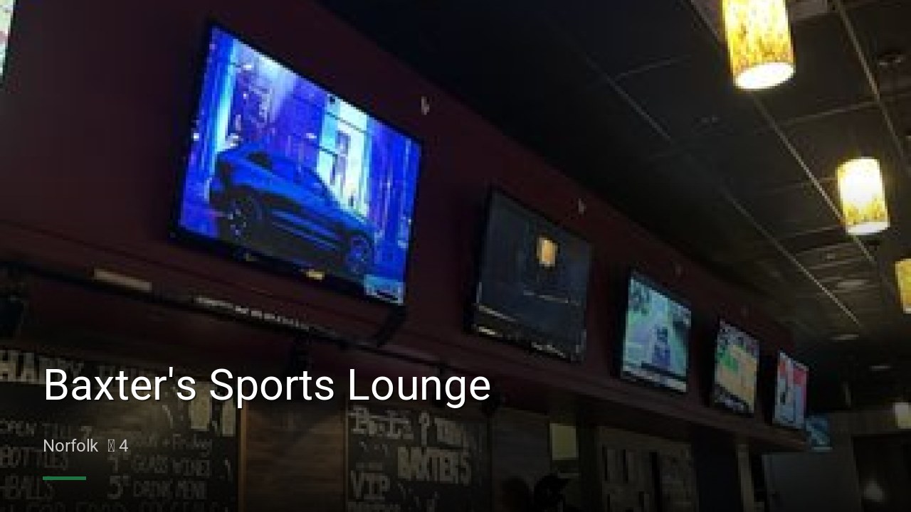 Baxter's Sports Lounge - Sports Bars in Norfolk