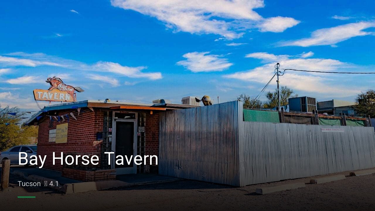Bay Horse Tavern - Sports Bars in Tucson