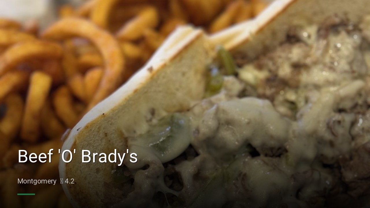 Beef 'O' Brady's - Sports Bars in Montgomery