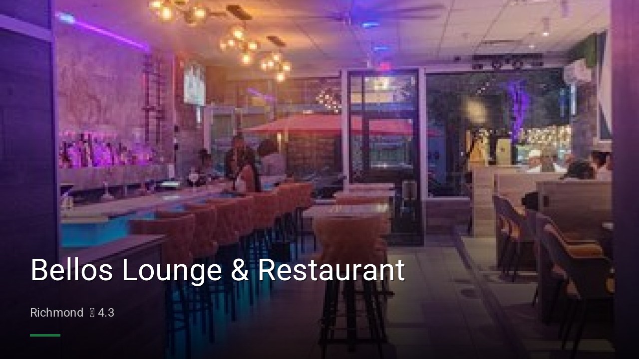 Bellos Lounge & Restaurant - Sports Bars in Richmond