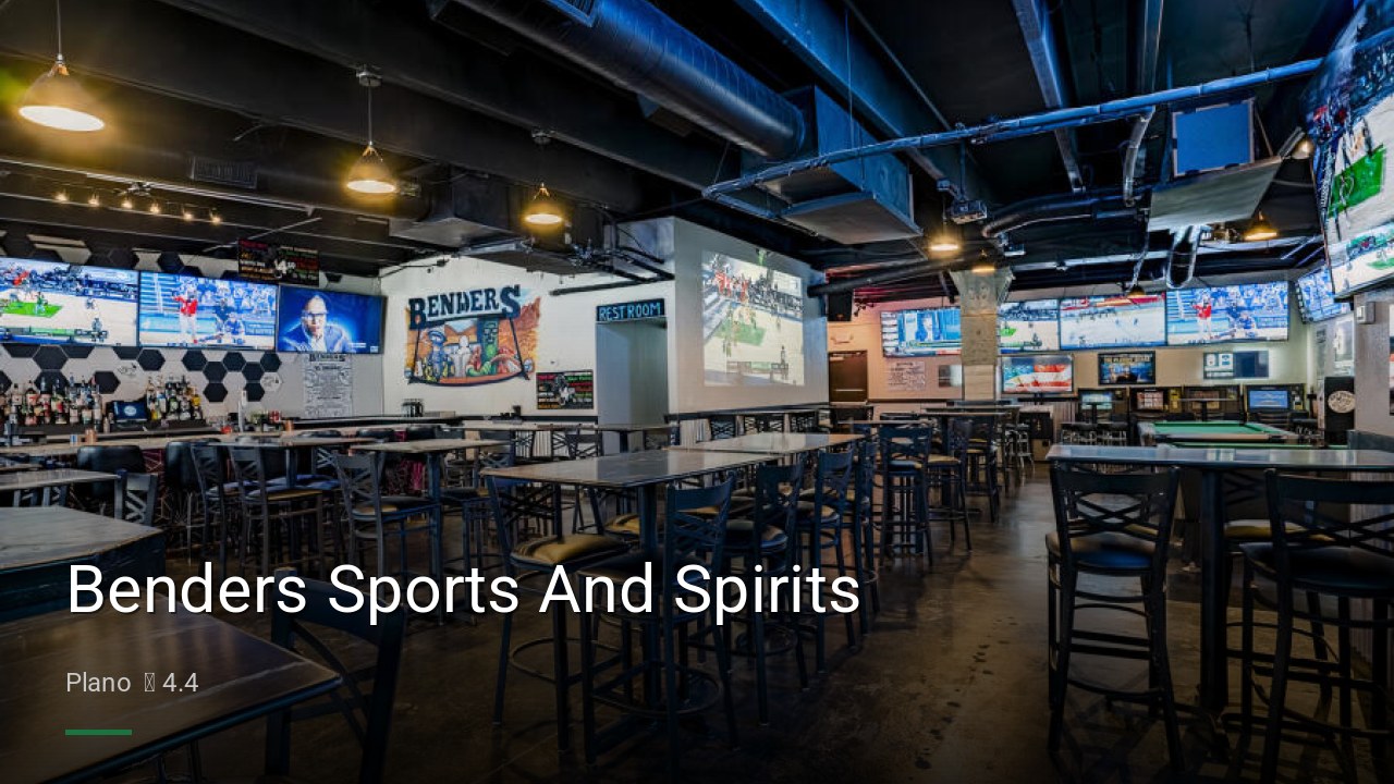 Benders Sports And Spirits - Sports Bars in Plano