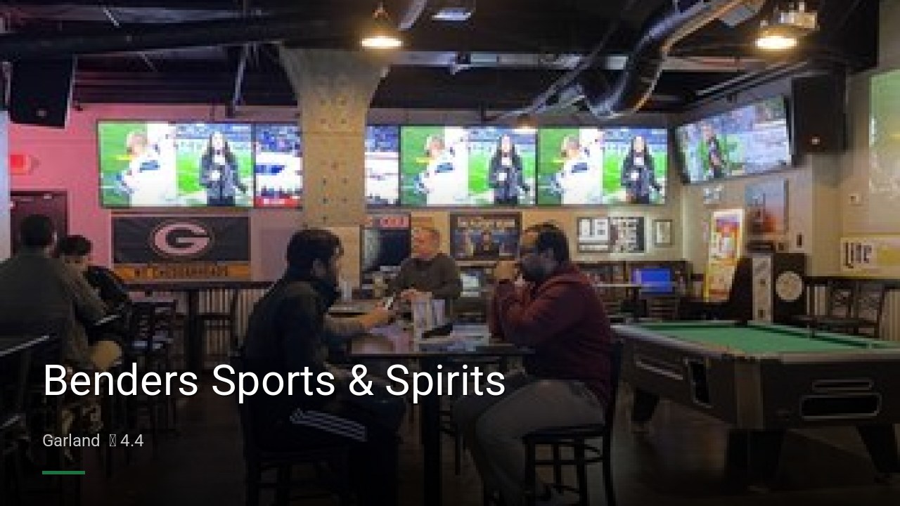 Benders Sports & Spirits - Sports Bars in Garland