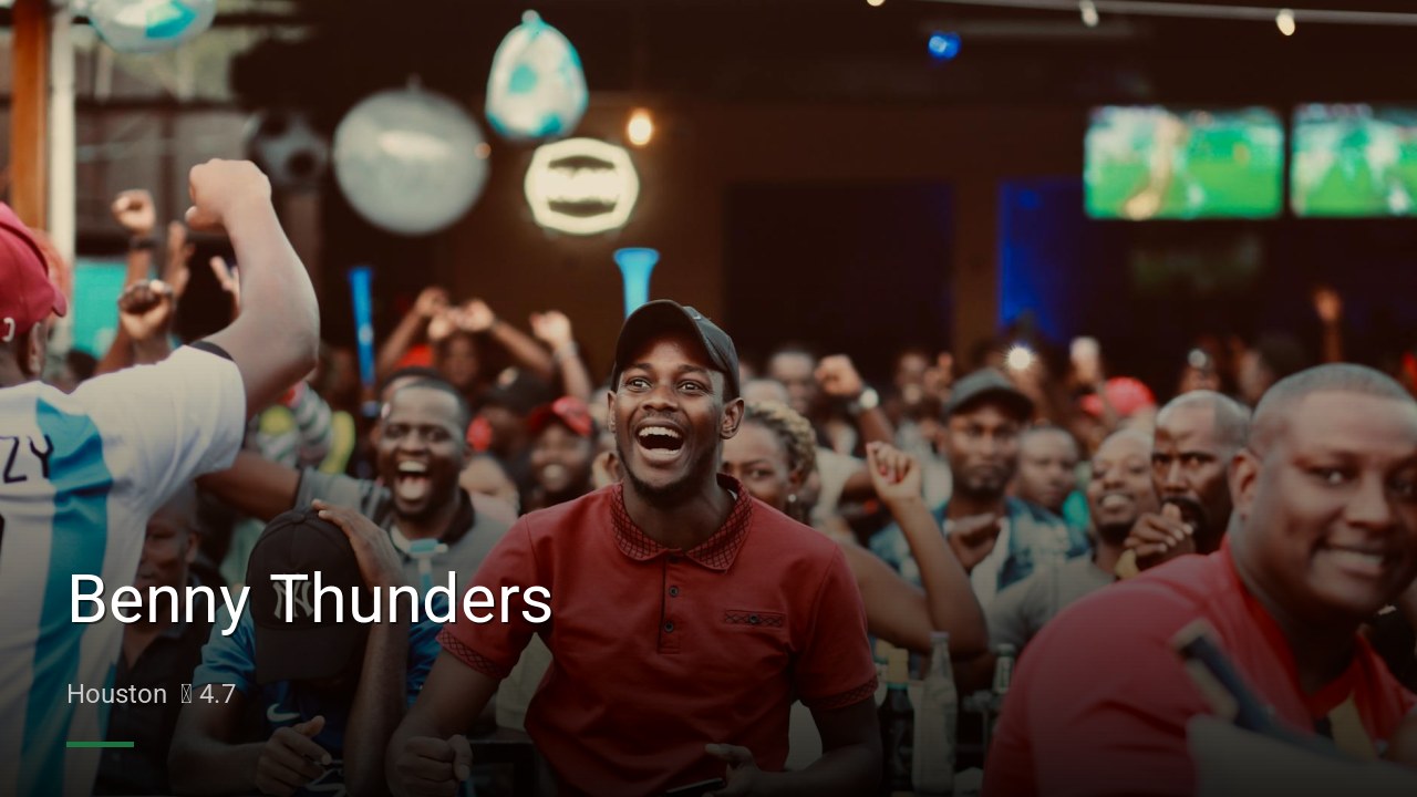 Benny Thunders — Sports bars in Houston