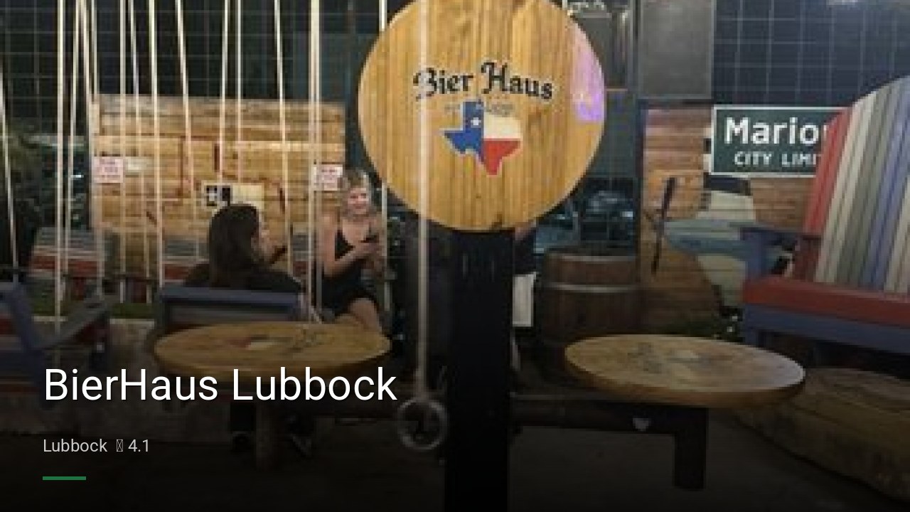 BierHaus Lubbock - Sports Bars in Lubbock