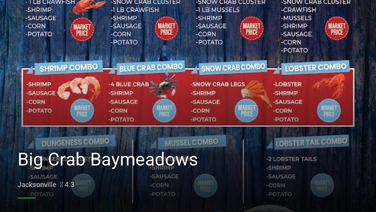 Big Crab Baymeadows - Sports Bars in Jacksonville