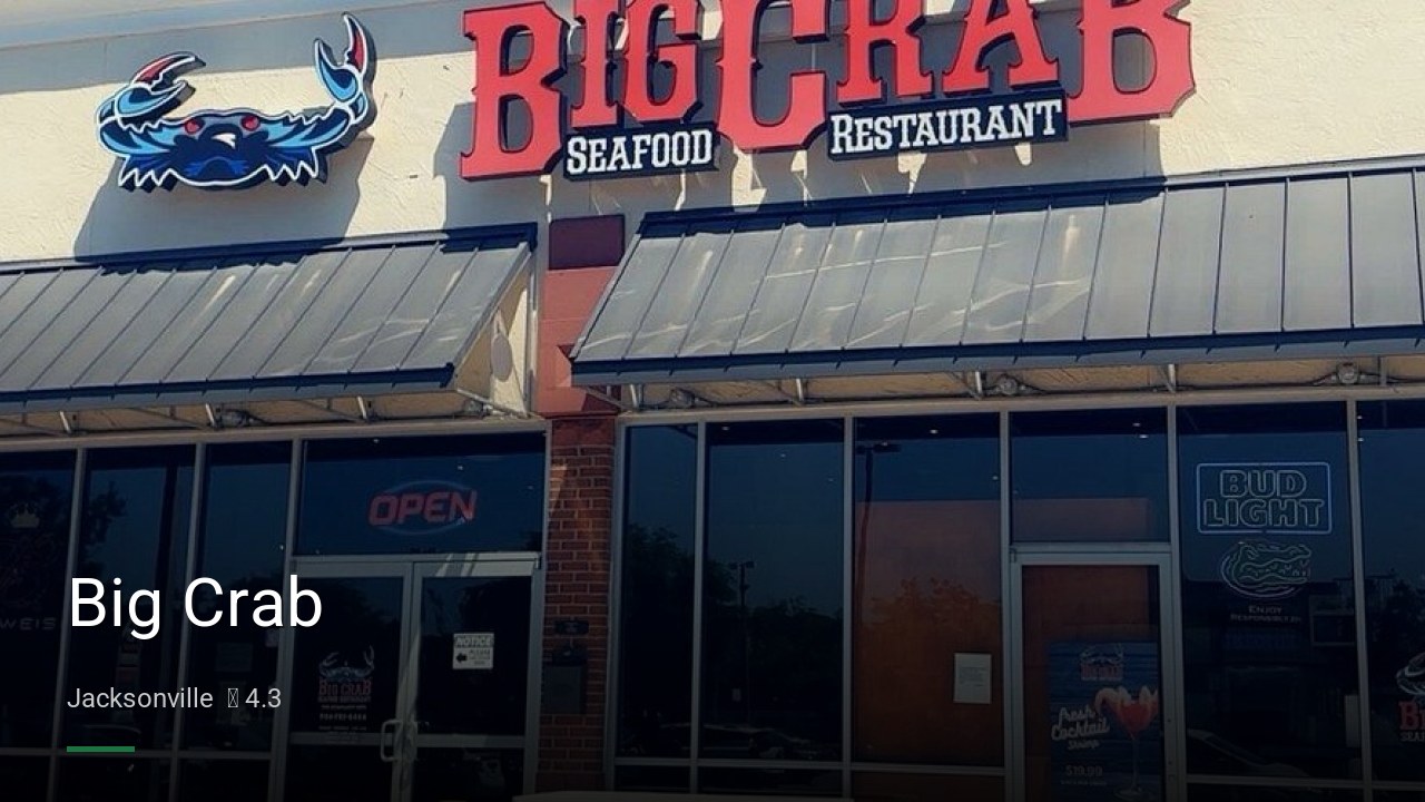 Big Crab - Sports Bars in Jacksonville