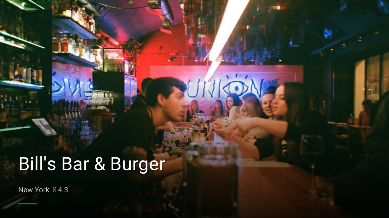 Bill’s Bar & Burger — Sports bars in New York