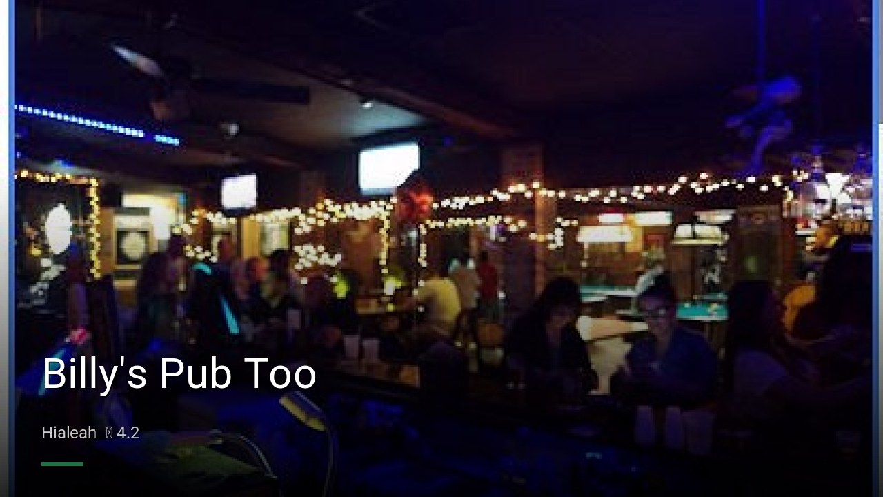 Billy's Pub Too - Sports Bars in Hialeah