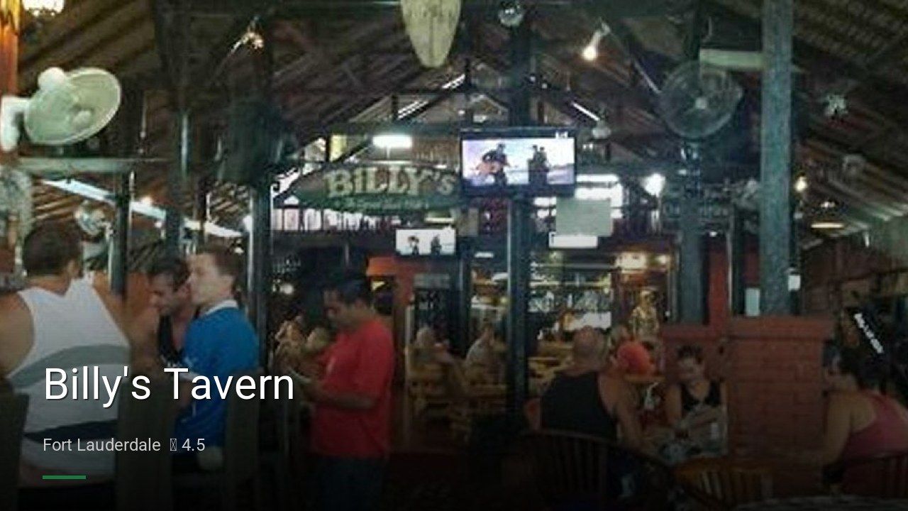 Billy's Tavern - Sports Bars in Fort Lauderdale