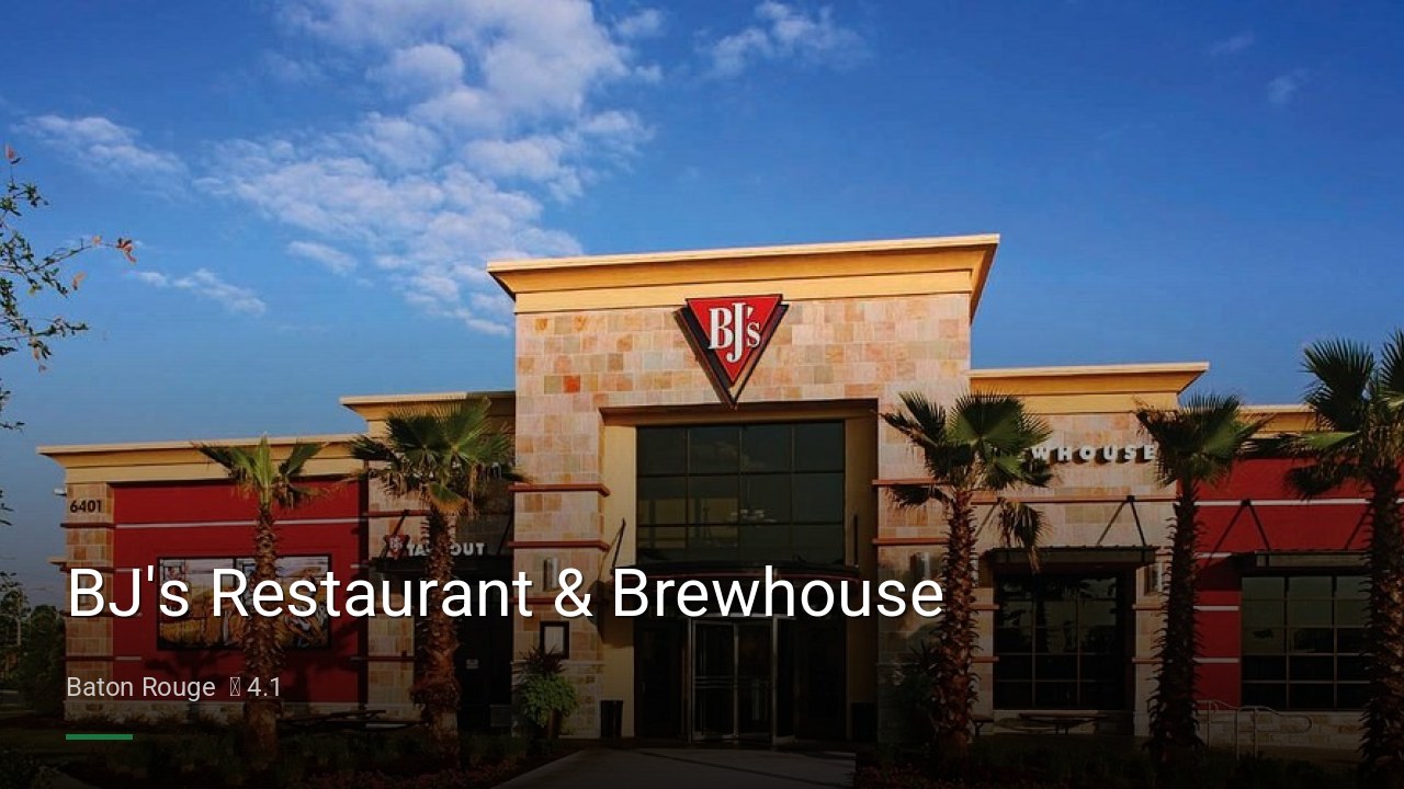 BJ's Restaurant & Brewhouse - Sports Bars in Baton Rouge